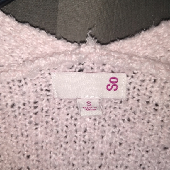 S.O. open front long color lock cardigan - Picture 2 of 3